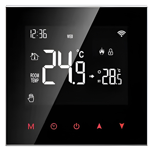 Smart App Controlled Digital Thermostat with Child Lock - Amuse Tech Solutions