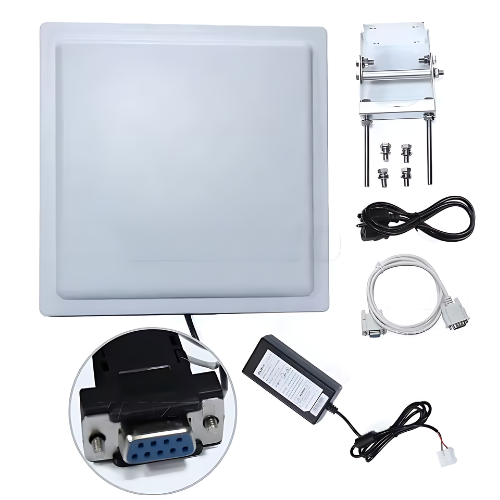 High-Performance UHF RFID Reader with Long-Distance 12 dBi Antenna, 49.2 ft Range - Amuse Tech Solutions