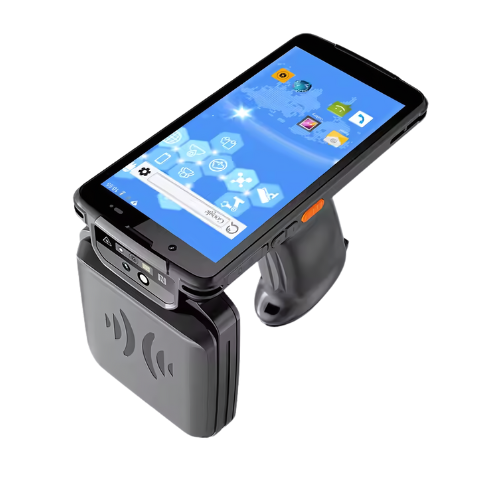 High-Performance UHF RFID Long Range Handheld Reader with Fingerprint - Amuse Tech Solutions - Image 2