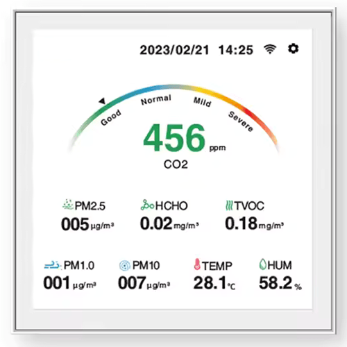 H8AL Multifunctional LCD Touch Air Quality Detector - Amuse Tech Solutions