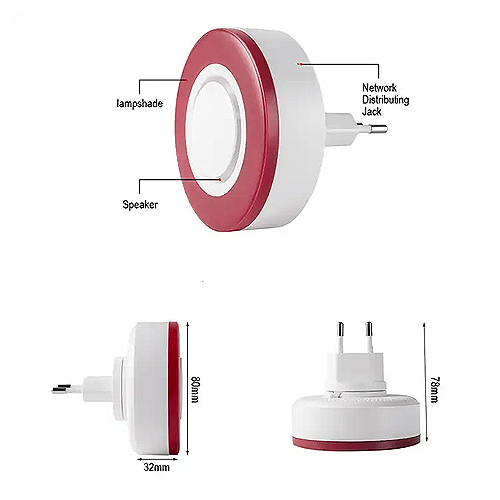 Zigbee 3.0 Network Mode Siren Alarm Wall Installation 4-Hour Battery Backup - Amuse Tech Solutions