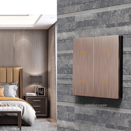 Zigbee Matter Switch RoHS 240 V AC Full Button Control 1 - 5 Gang Configurations - Amuse Tech Solutions