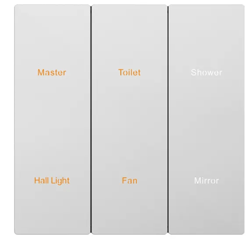 Zigbee Matter Switch RoHS 240 V AC Full Button Control 1 - 5 Gang Configurations - Amuse Tech Solutions - Image 4